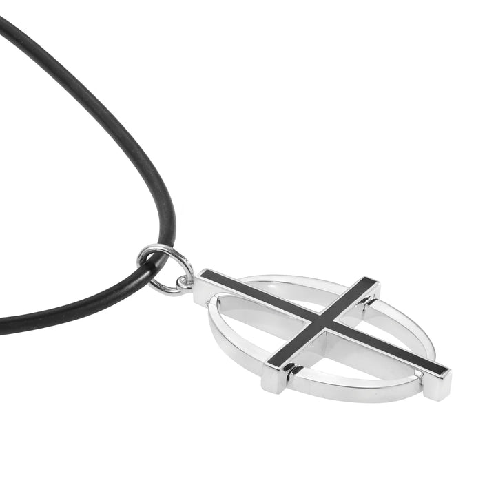 Coda Cross Necklace SLV-EN - Ileana Makri