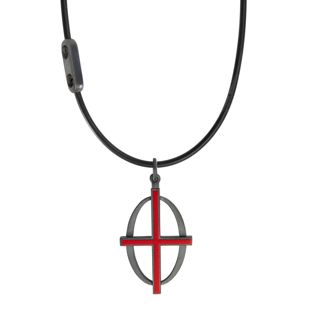 Coda Cross Necklace OX-EN-RED - Ileana Makri