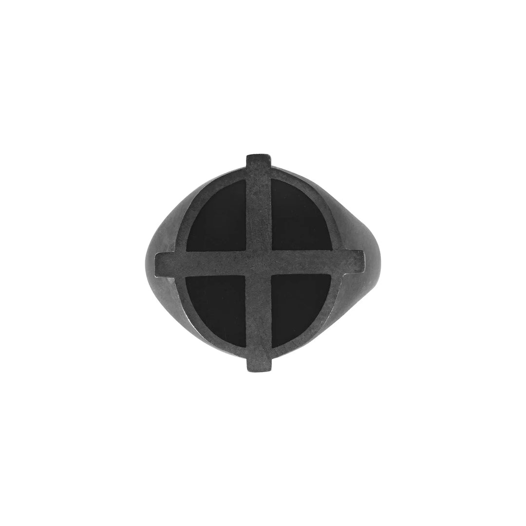 Coda Ring OX-EN-BLK - Ileana Makri