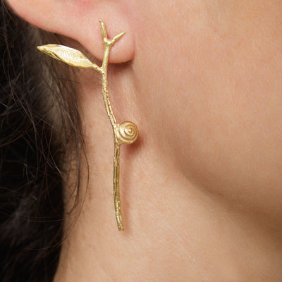 Twig & Snail Earring - Joanna Peters - Ileana Makri store