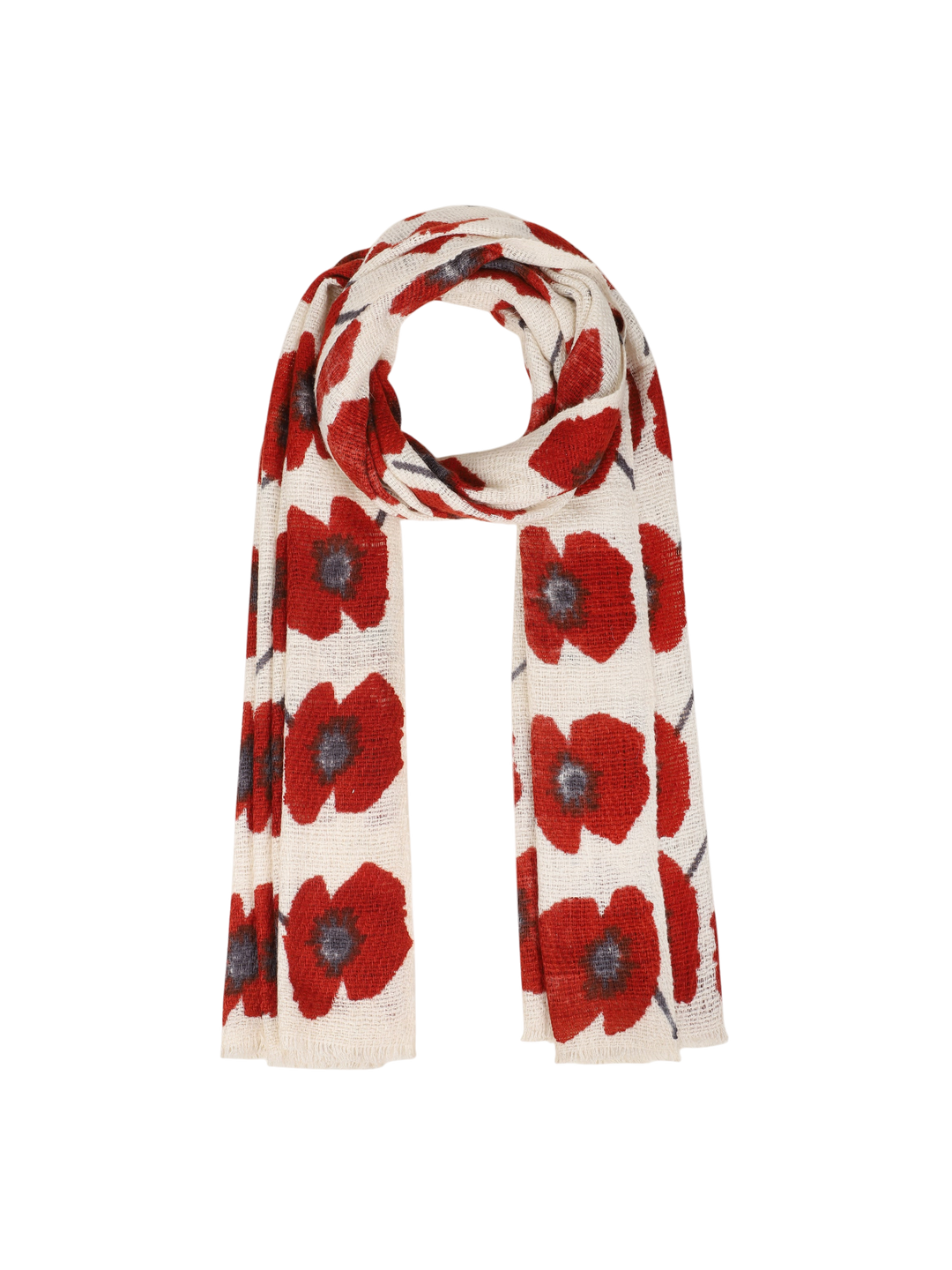 Flora Scarf Red Combo