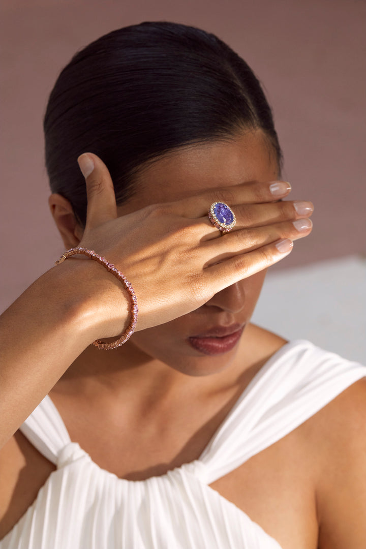 Rivulet Pink Sapphire Bracelet