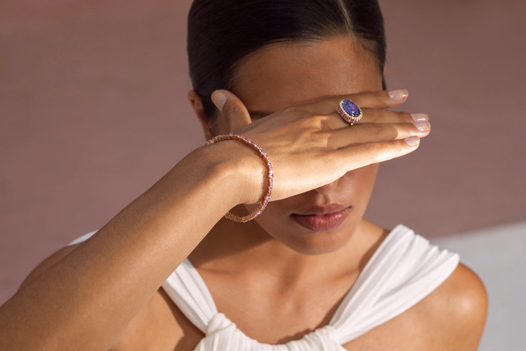 Rivulet Pink Sapphire Bracelet