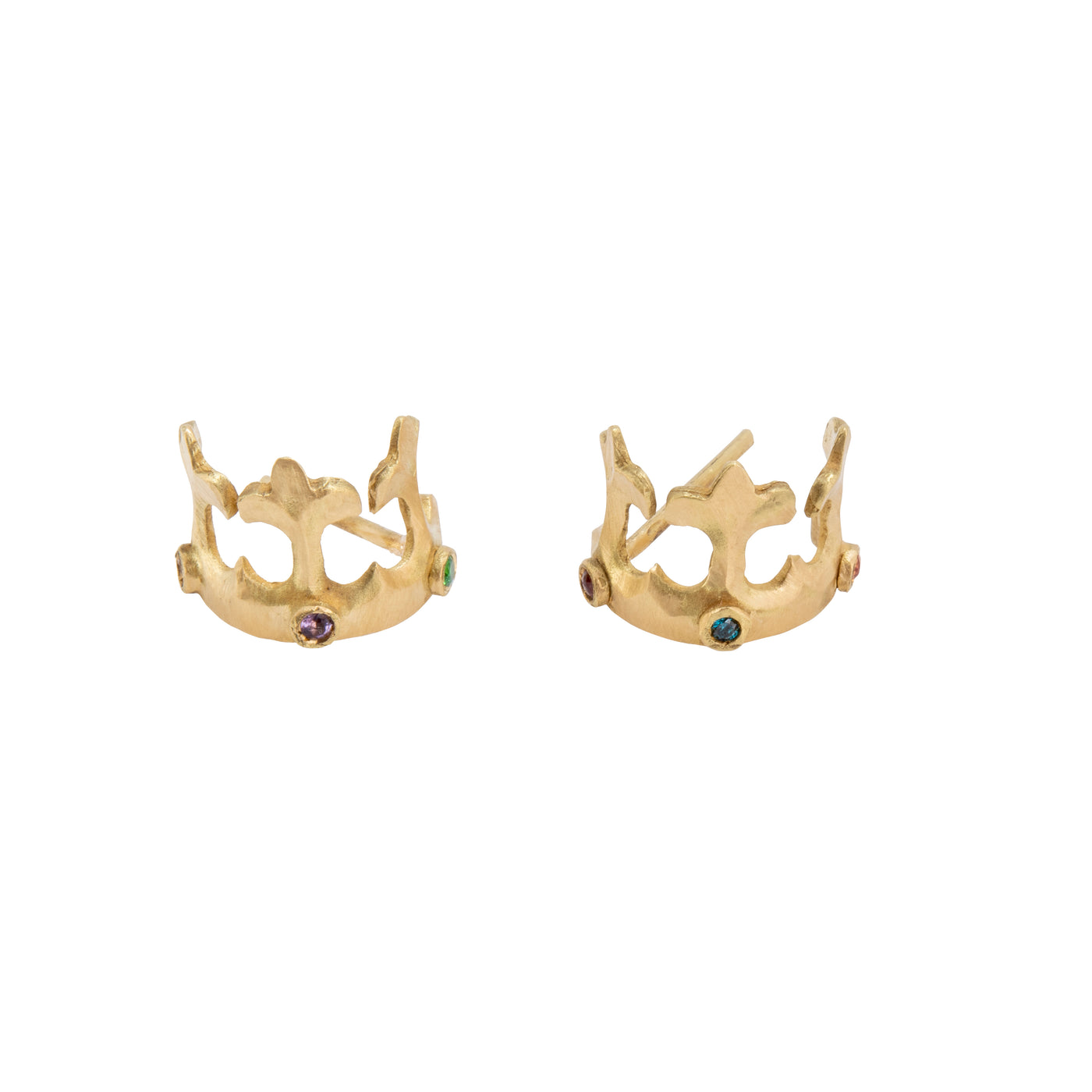 Crown Hoop Earrings - Joanna Peters - Ileana Makri store