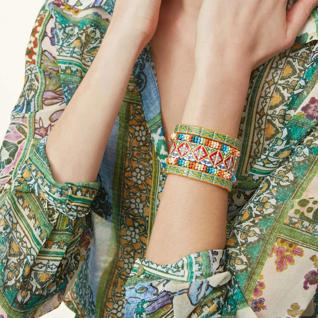 The Terrazzo Bracelet in Campania Trio