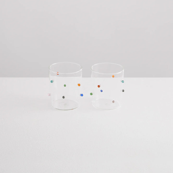 Pomponette Clear & Multi (set of 2)