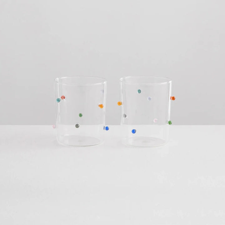 Pomponette Clear & Multi (set of 2)