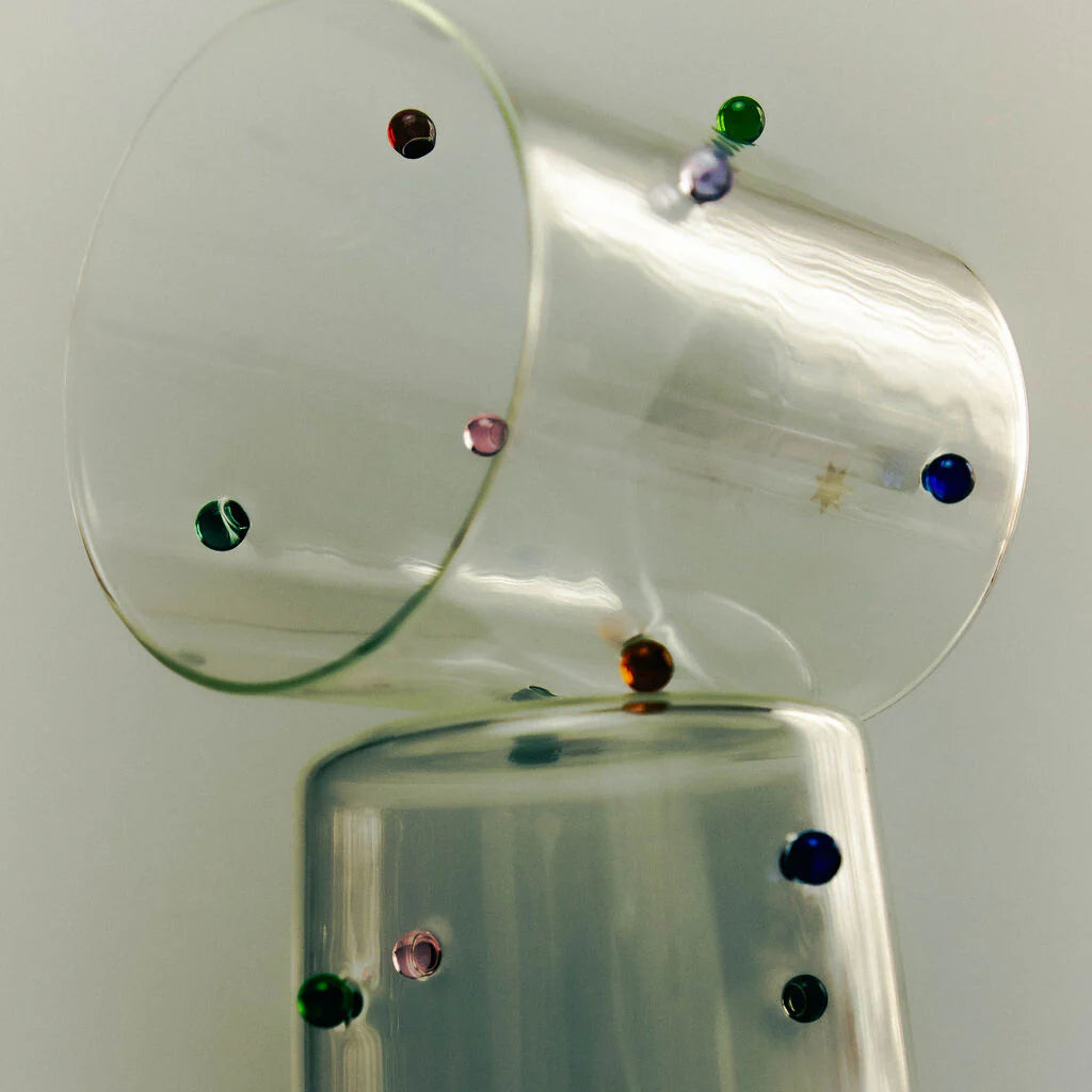 Pomponette Clear & Multi (set of 2)