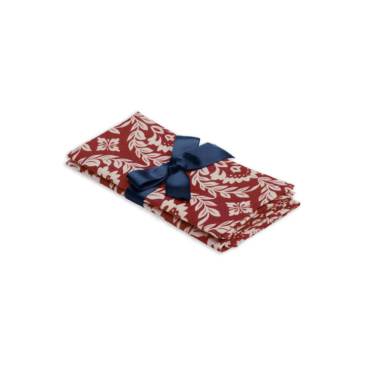 Dinner Napkins Garland Bordeaux (Set of 6) - Ileana Makri