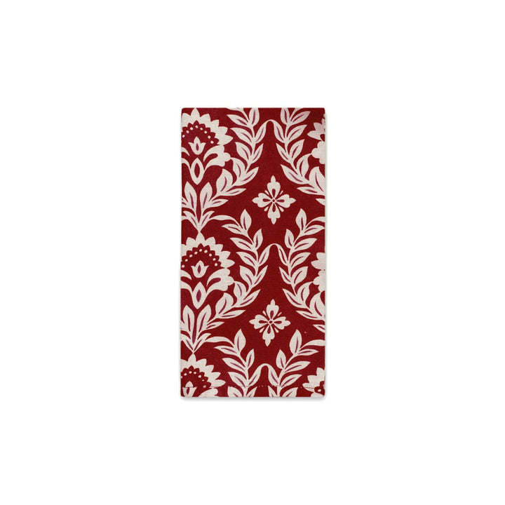 Dinner Napkins Garland Bordeaux (Set of 6) - Ileana Makri