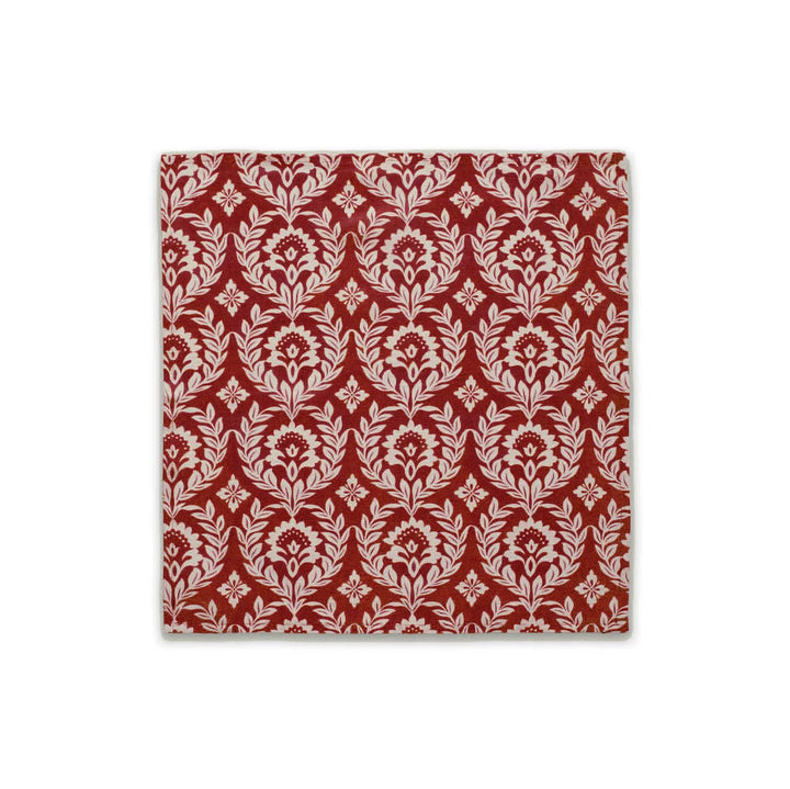 Dinner Napkins Garland Bordeaux (Set of 6) - Ileana Makri