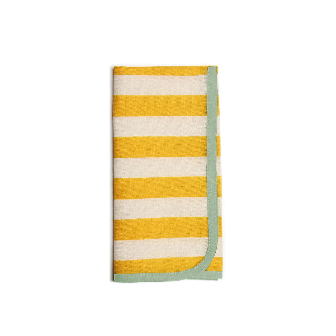 Dinner Napkins Riviera Giallo (Set of 6) - La Double J - Ileana Makri store