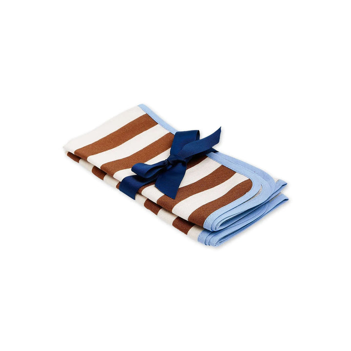 Dinner Napkins Riviera Cioccolato (Set of 6) - La Double J - Ileana Makri store