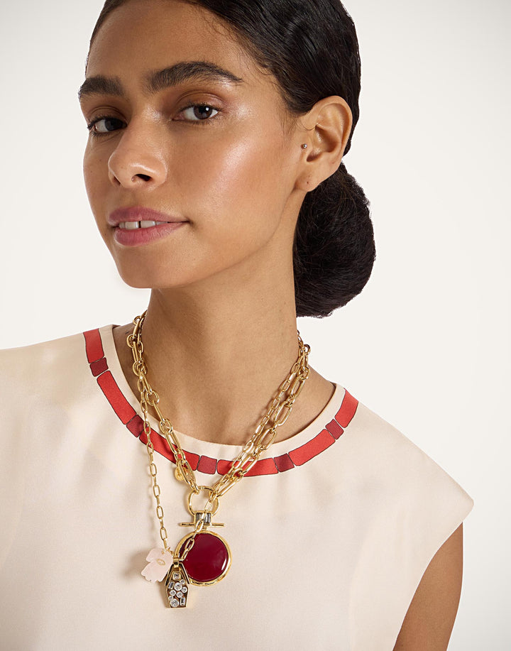 Energy Necklace Solid Burgundy