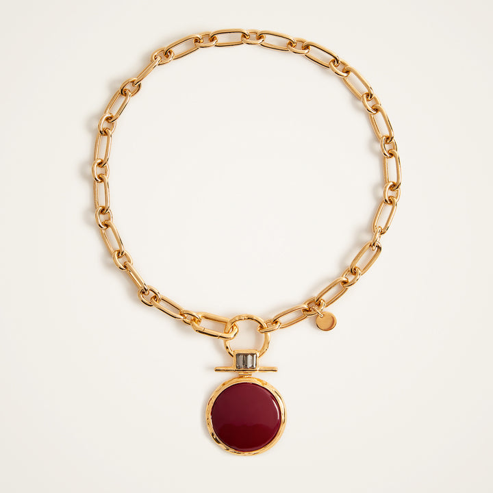 Energy Necklace Solid Burgundy