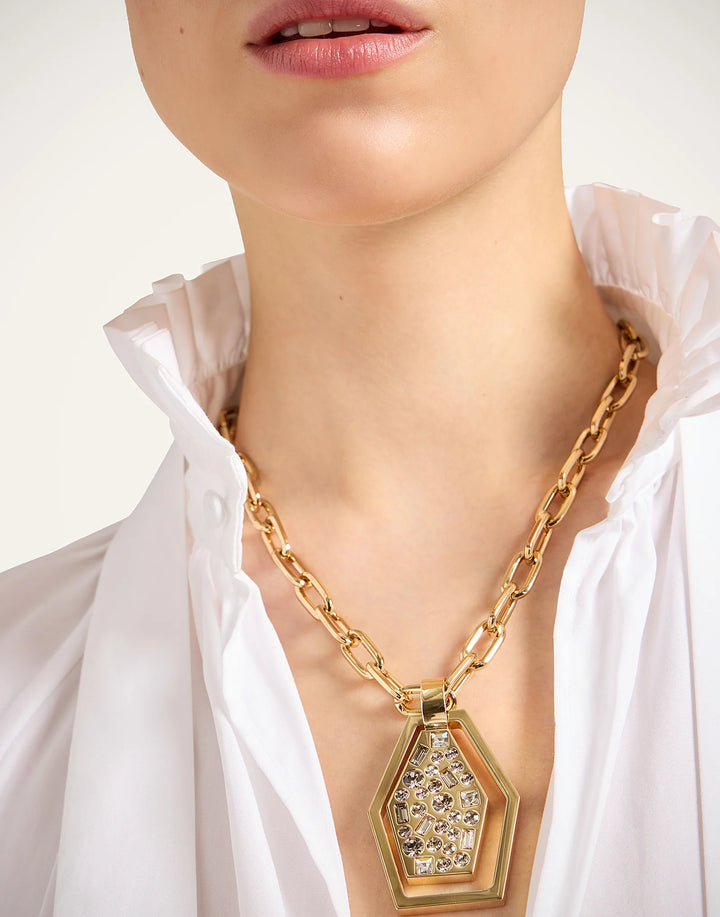 Sparkly Swinging Portal Necklace