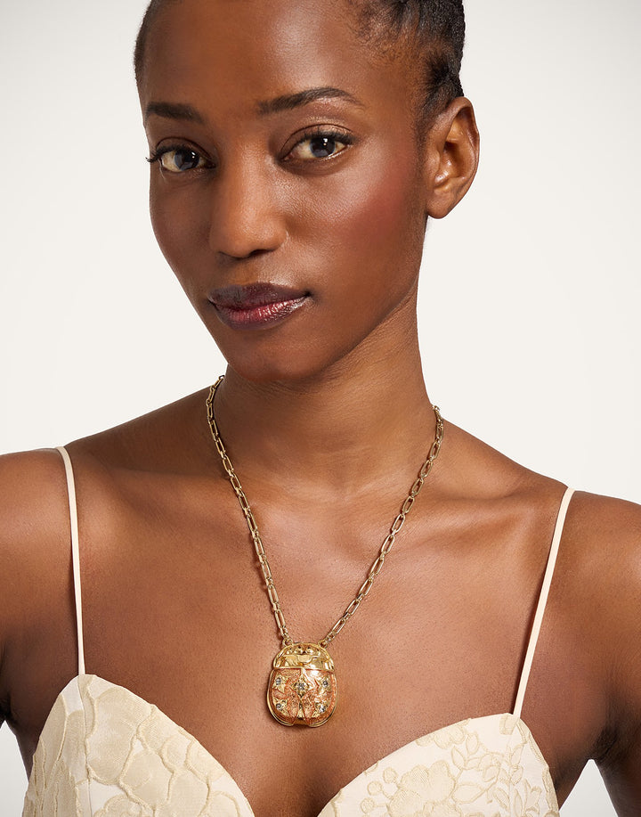 Lady Scarab Necklace