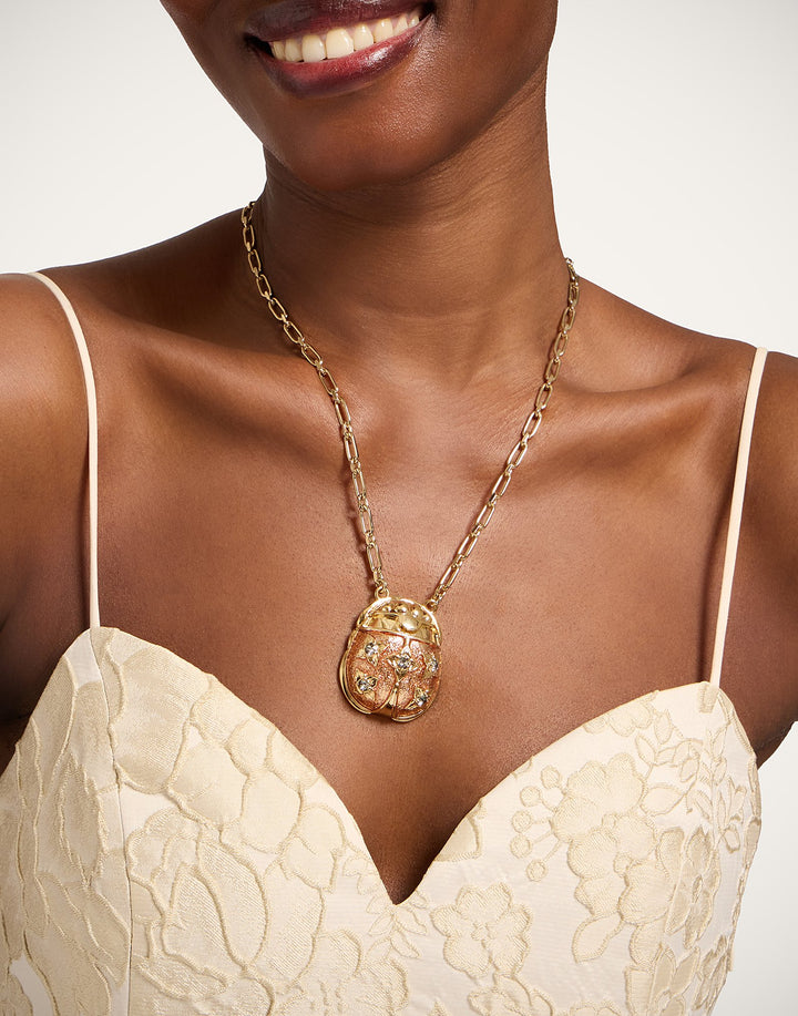 Lady Scarab Necklace