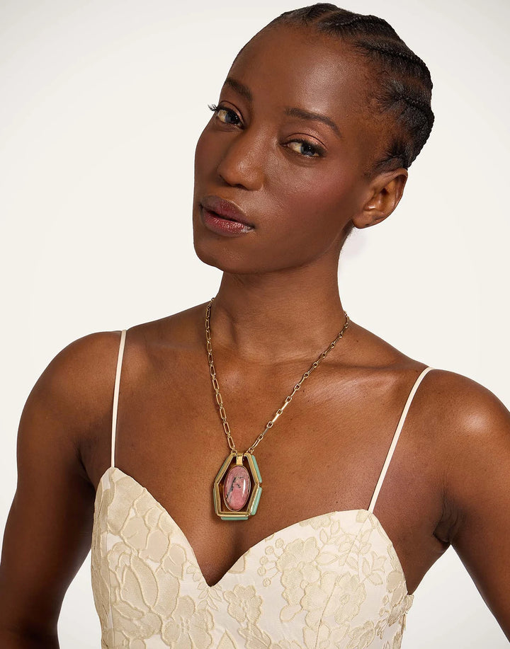 Power Portal Necklace Rhodonite