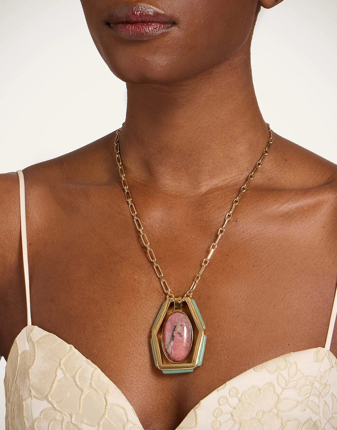 Power Portal Necklace Rhodonite