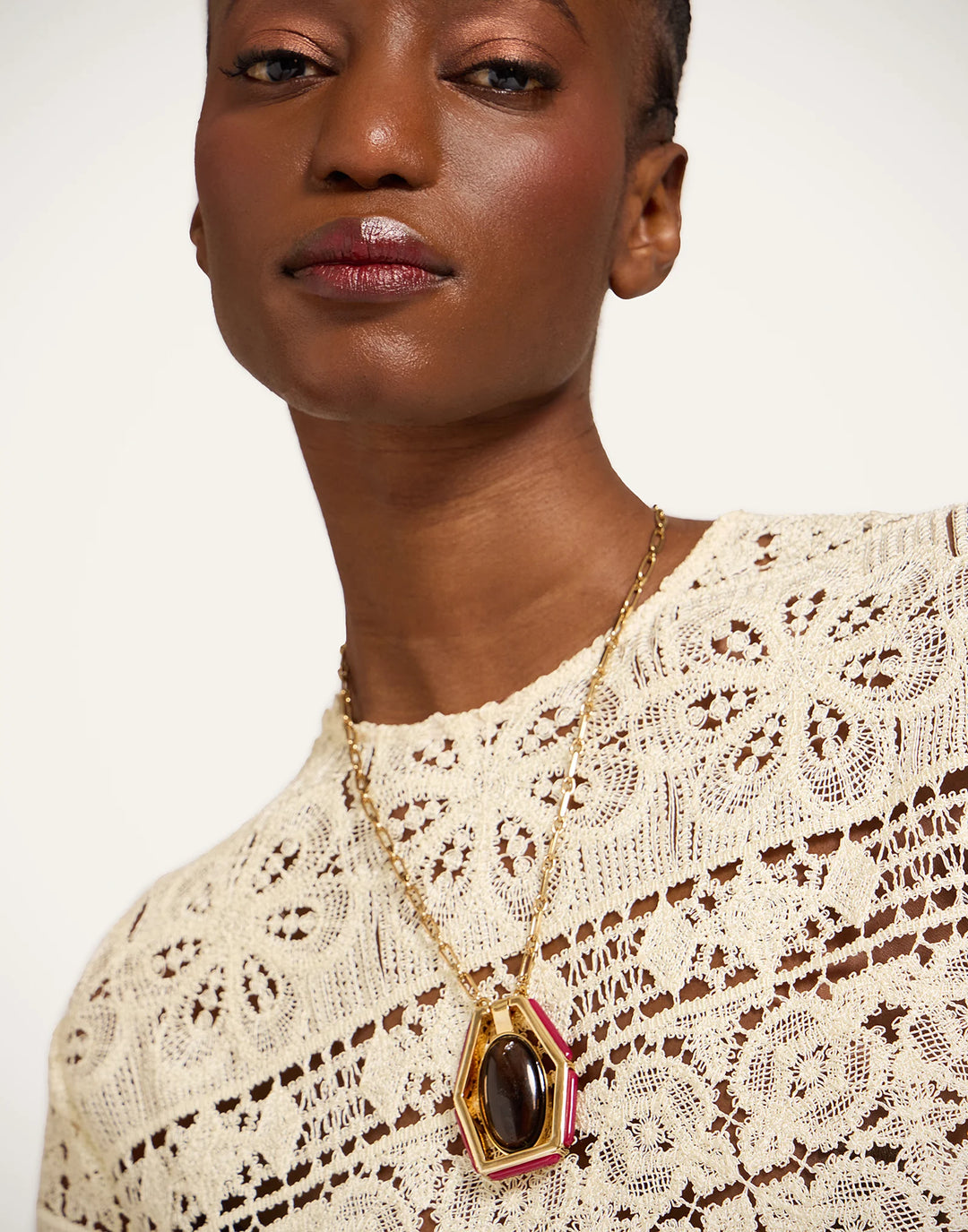 Power Portal Necklace Smoky Quartz