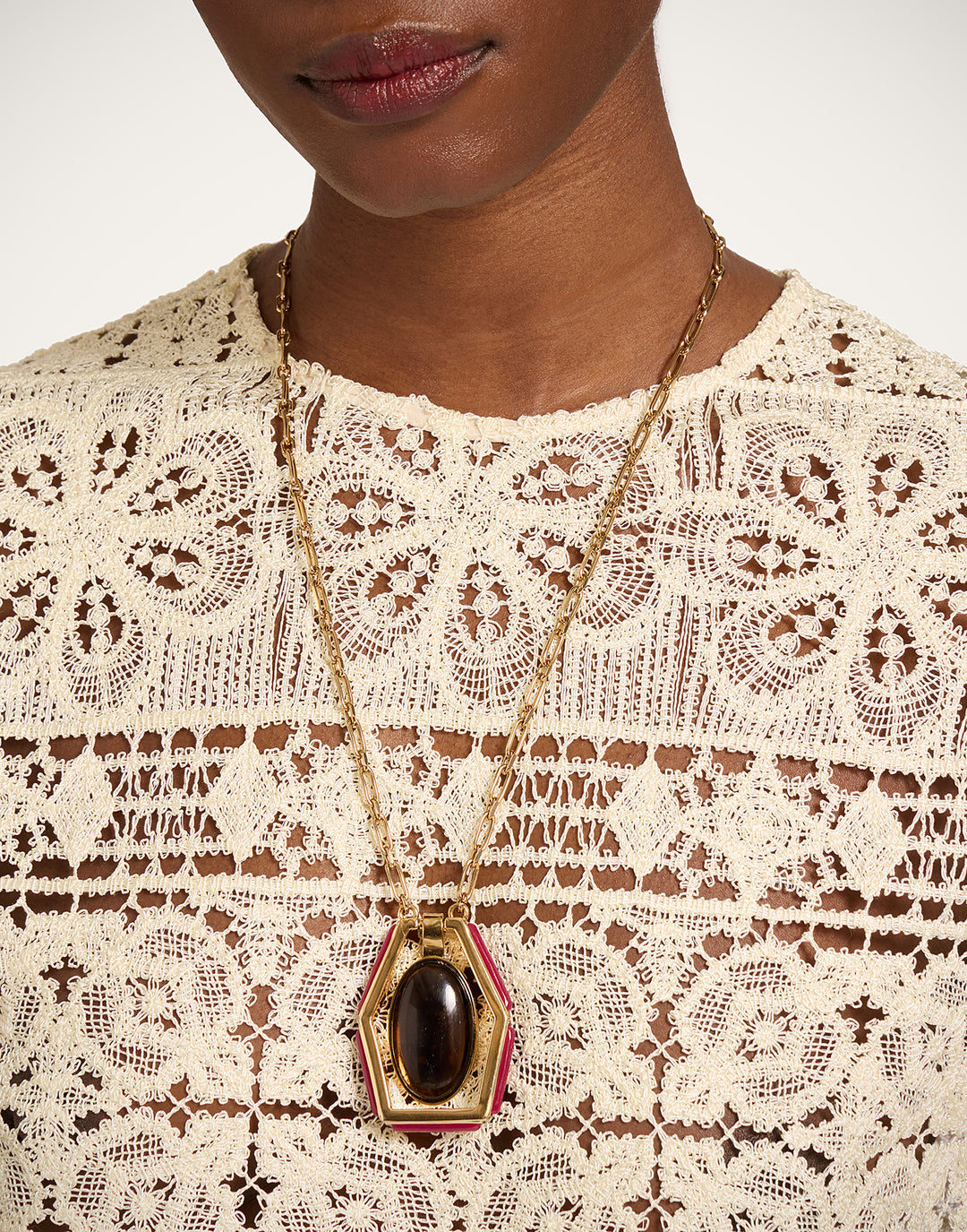 Power Portal Necklace Smoky Quartz