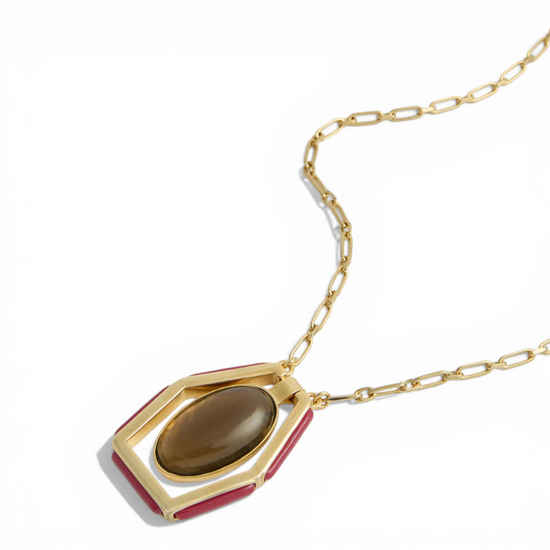 Power Portal Necklace Smoky Quartz