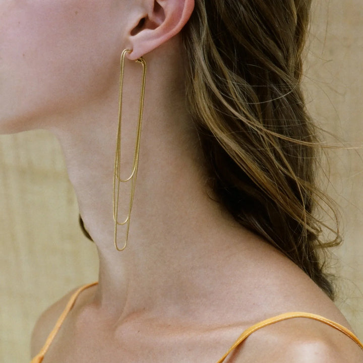 Nighttime Snake Earrings