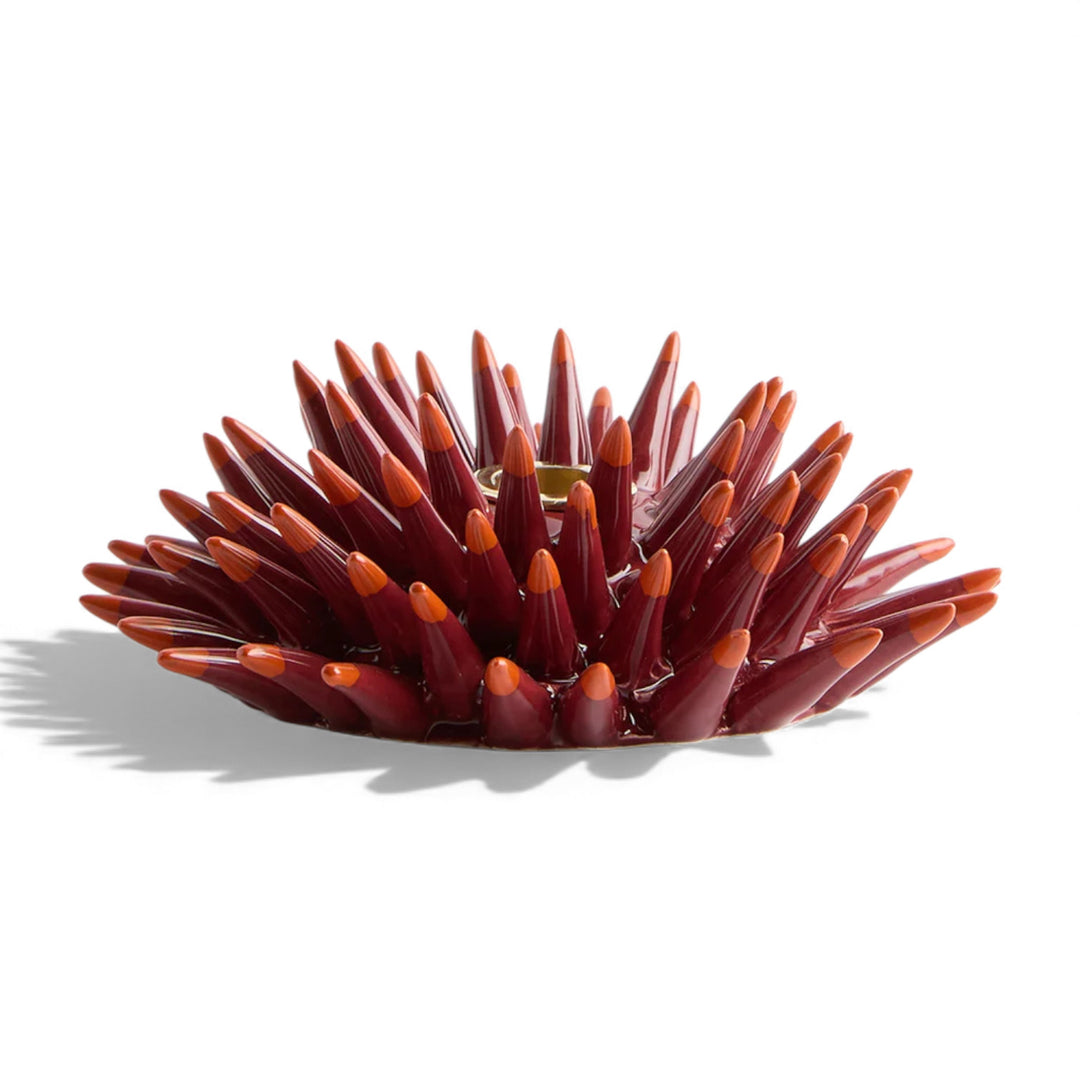 Spine Candle Holder Bordeaux