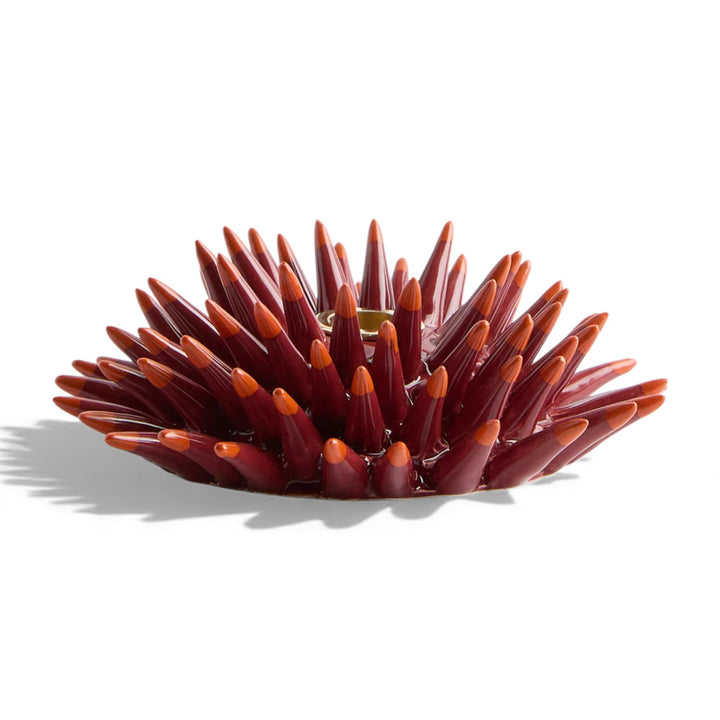Spine Candle Holder Bordeaux