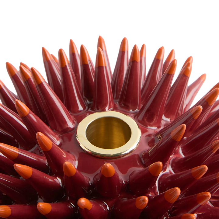 Spine Candle Holder Bordeaux