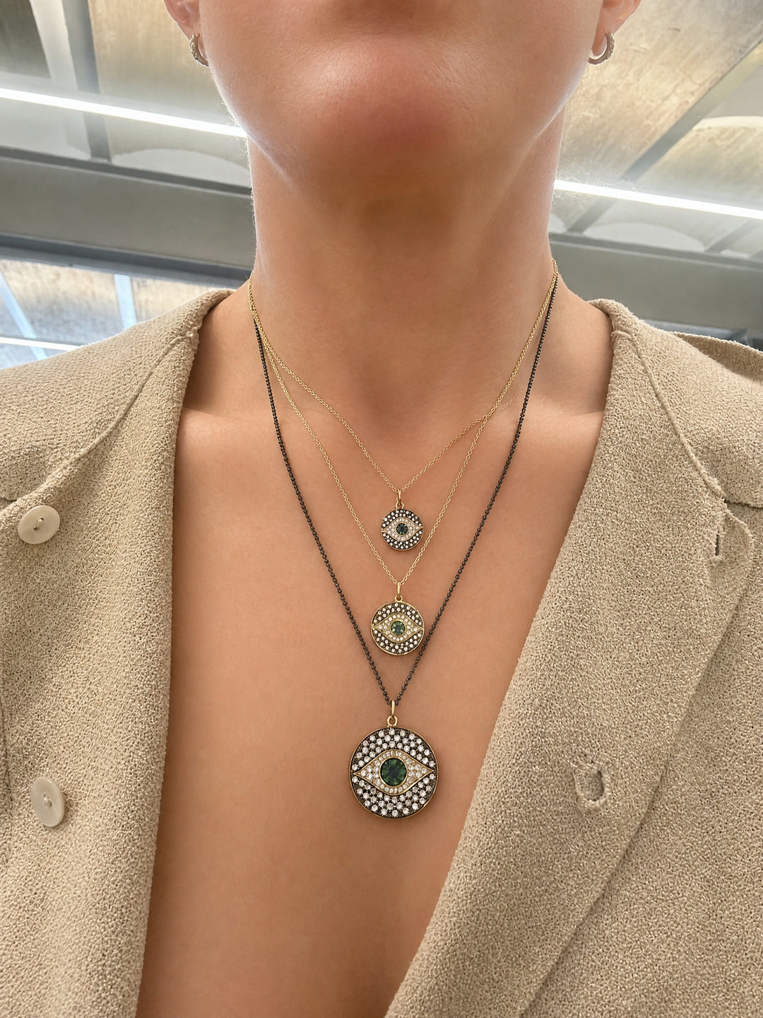 Mini Dawn Champagne Diamond Pendant