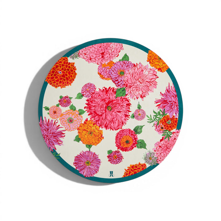 Bright Blooms Disk Placemats (Set of 2)