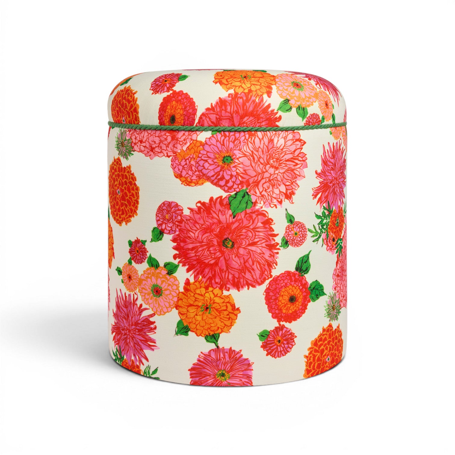 La DoubleJ Bright Blooms Baba Outdoor Pouf Pink | Ileana Makri Store