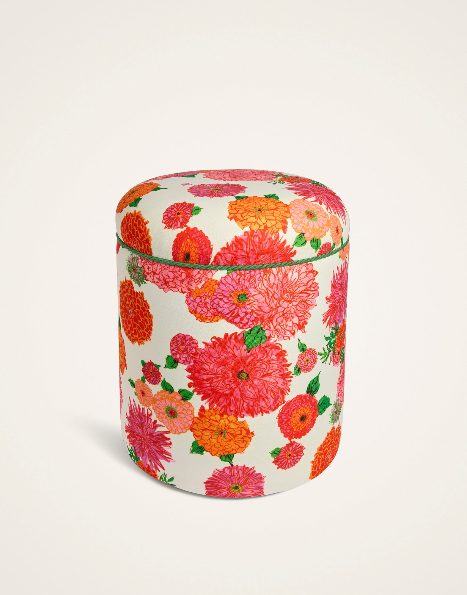 La DoubleJ Bright Blooms Baba Outdoor Pouf Pink | Ileana Makri Store