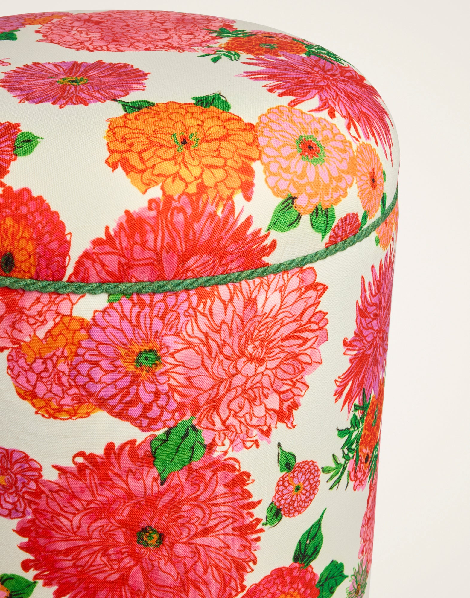 La DoubleJ Bright Blooms Baba Outdoor Pouf Pink | Ileana Makri Store