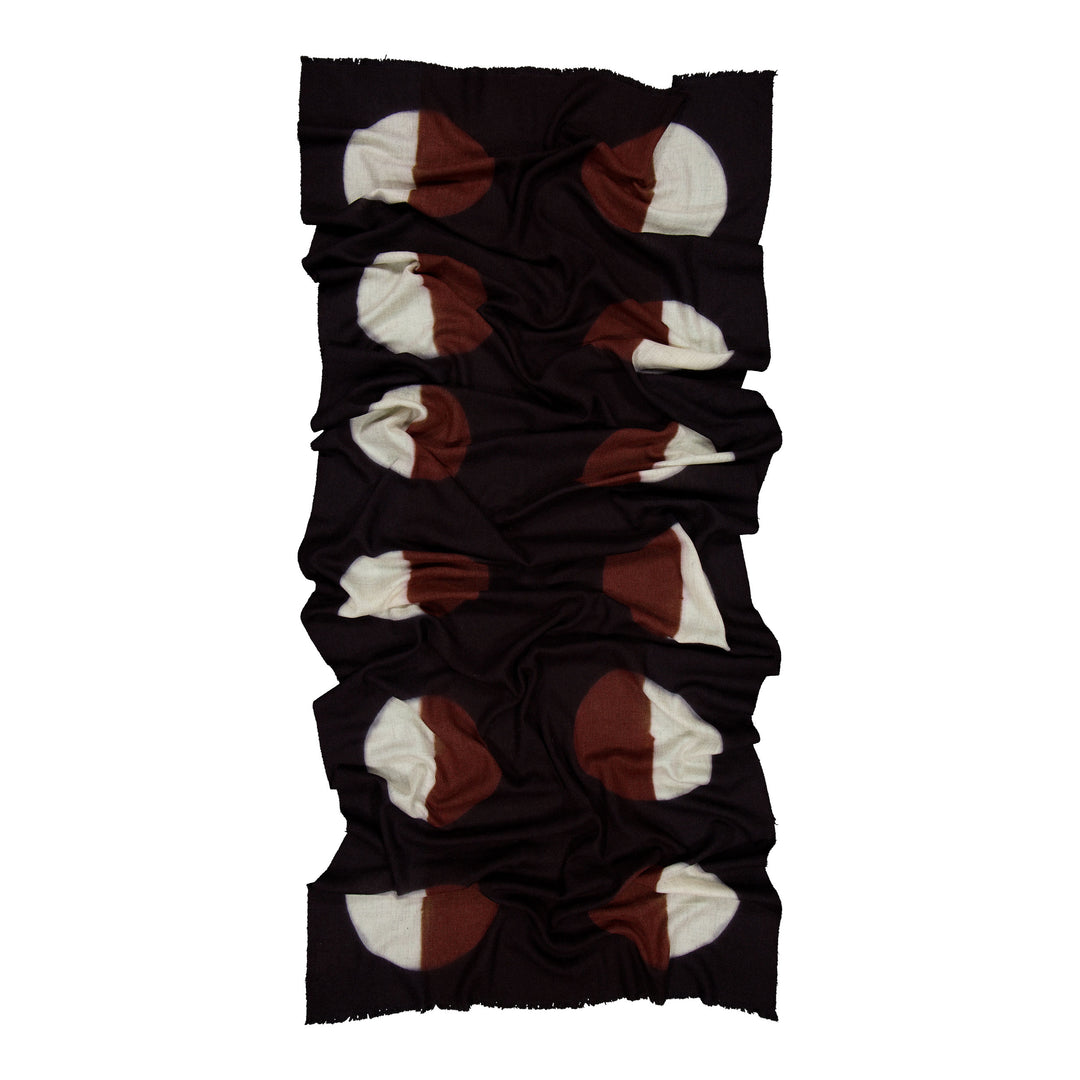 Parade Scarf Black & Cognac