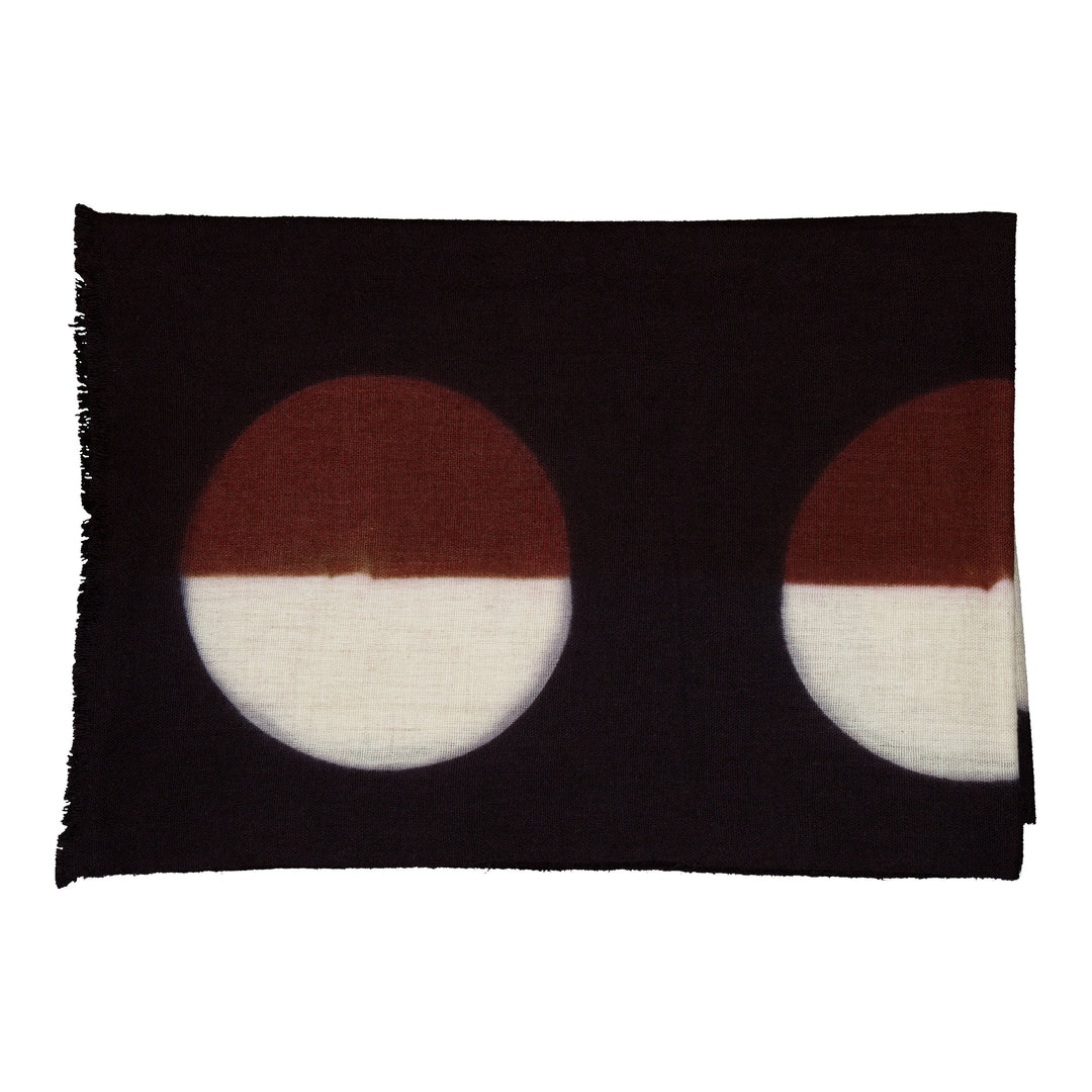Parade Scarf Black & Cognac