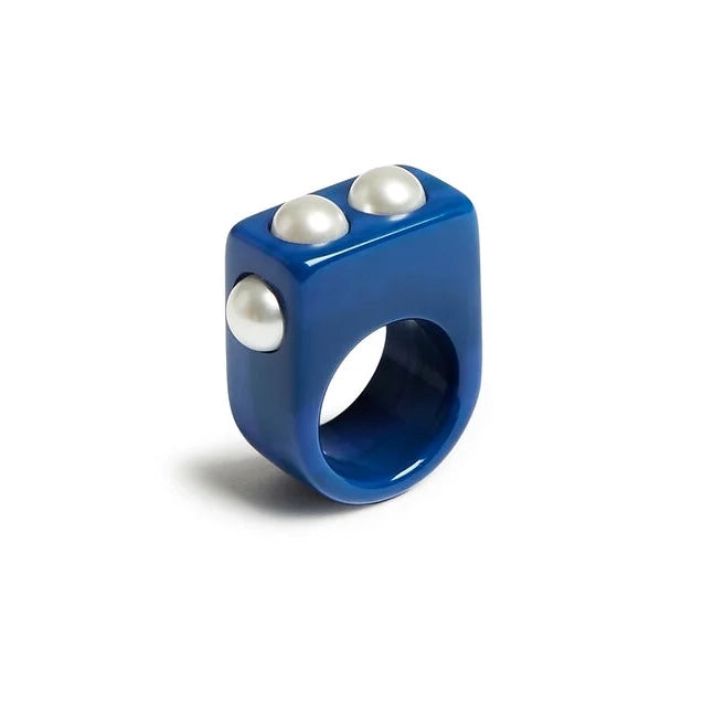 Nefertiti Ring Blue