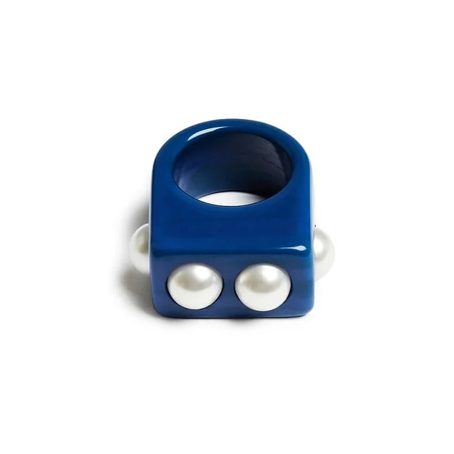 Nefertiti Ring Blue