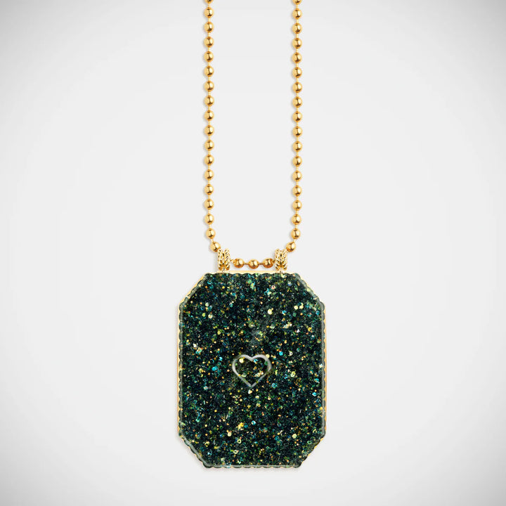 Raiz'in Scapular Glitter Midnight Green (40mm)