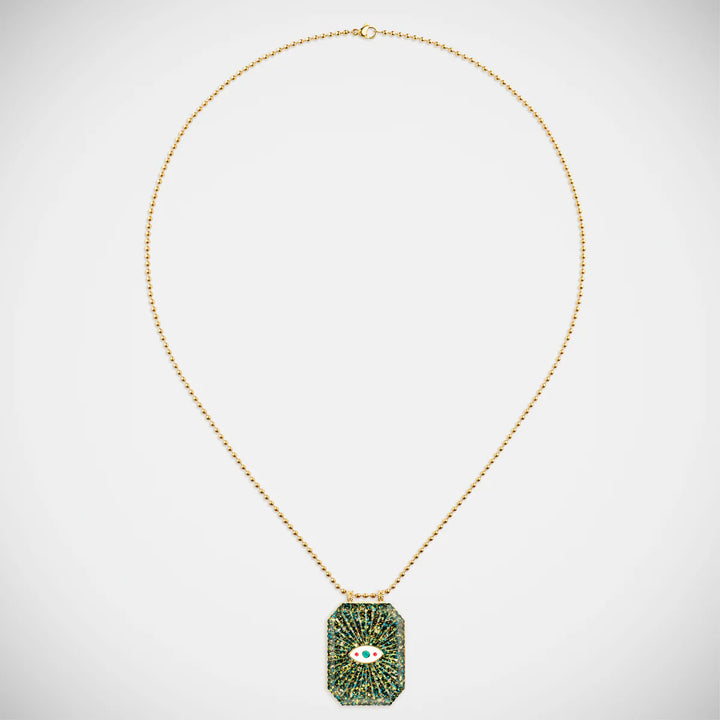 Raiz'in Scapular Glitter Midnight Green (40mm)