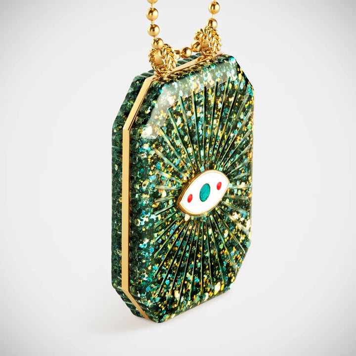Raiz'in Scapular Glitter Midnight Green (40mm)