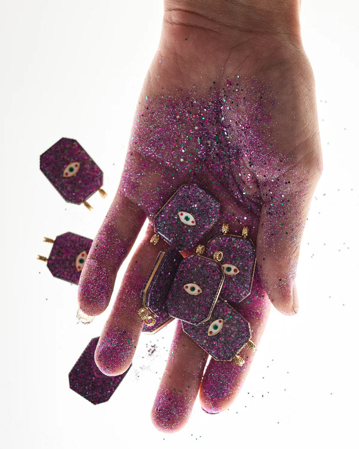 Raiz'in Scapular Glitter Purple (28mm)