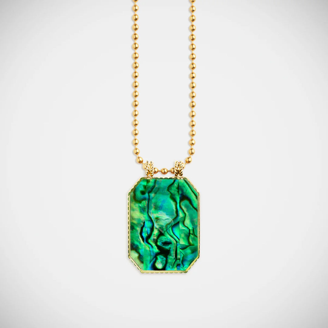 Raiz'in Scapular Mother of Pearl Green (28mm)