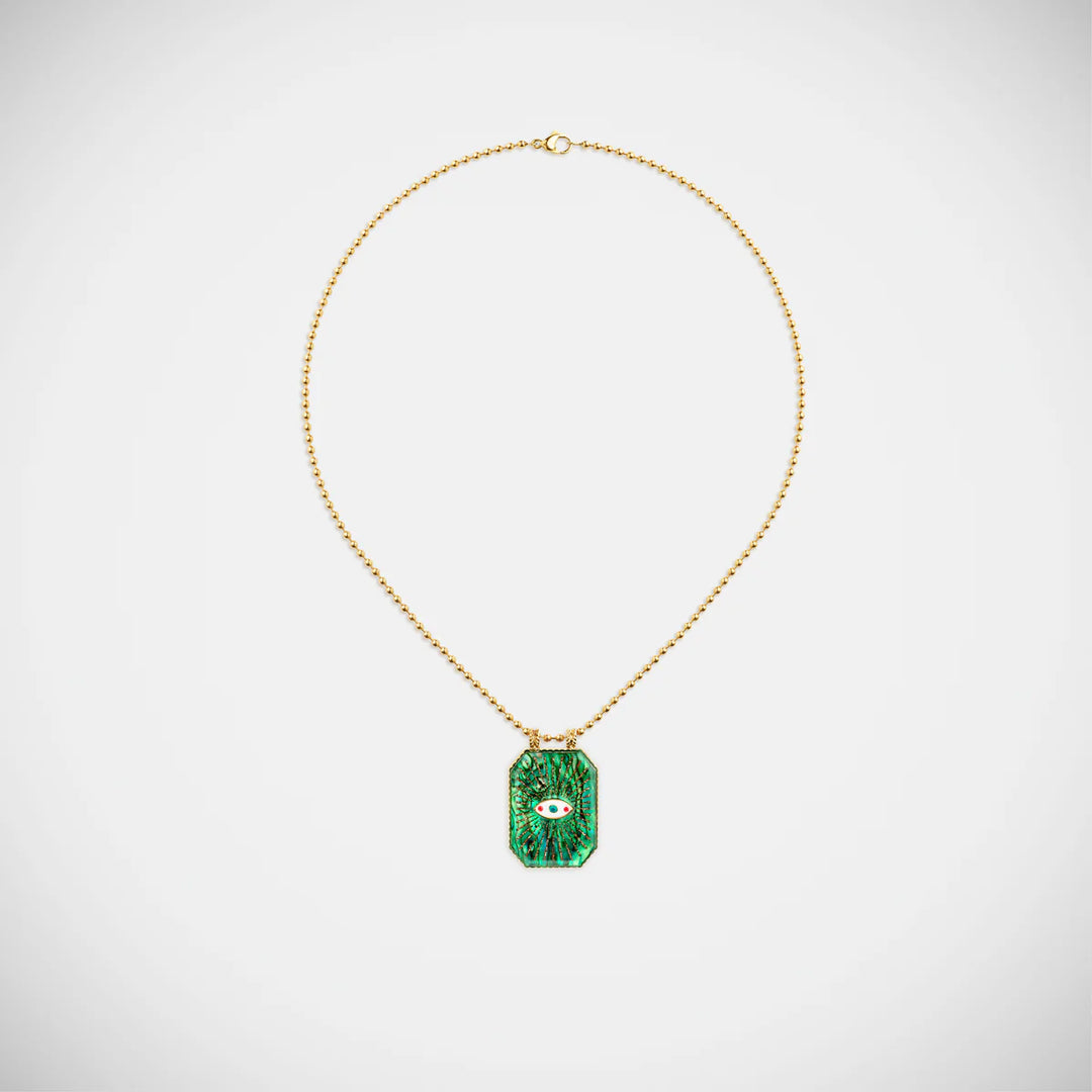 Raiz'in Scapular Mother of Pearl Green (28mm)