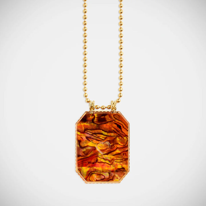 Raiz'in Scapular Mother of Pearl Ochre (34mm)