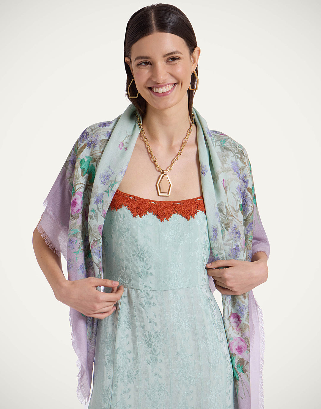 Heath Placée Mint Foulard