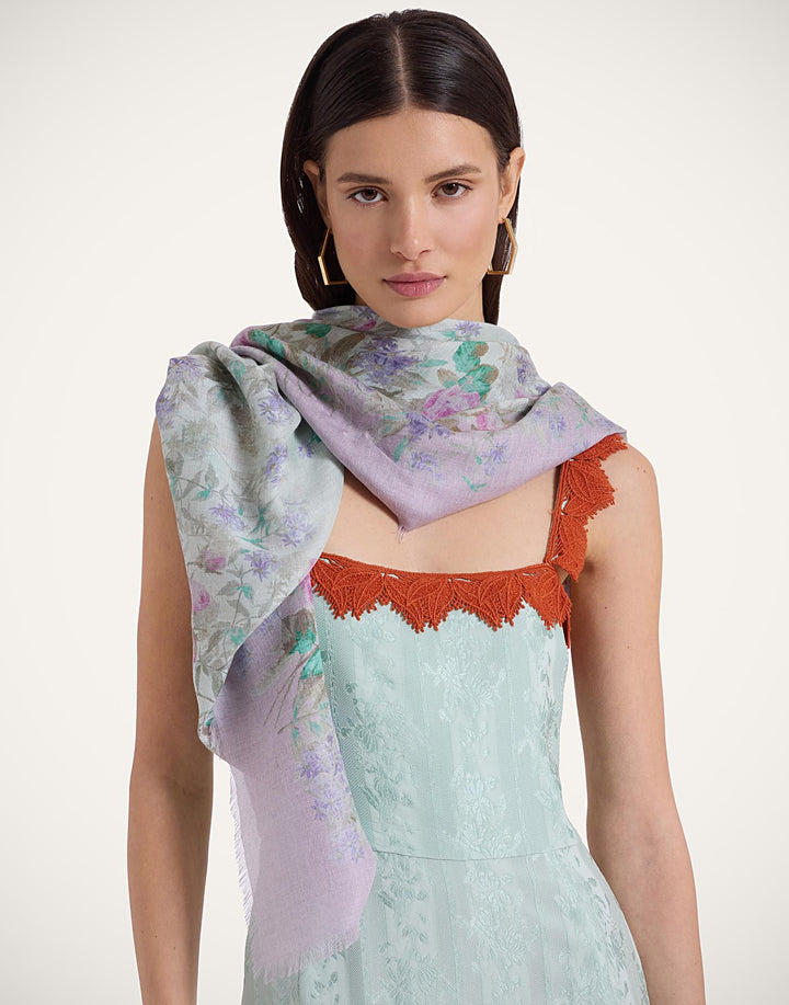 Heath Placée Mint Foulard