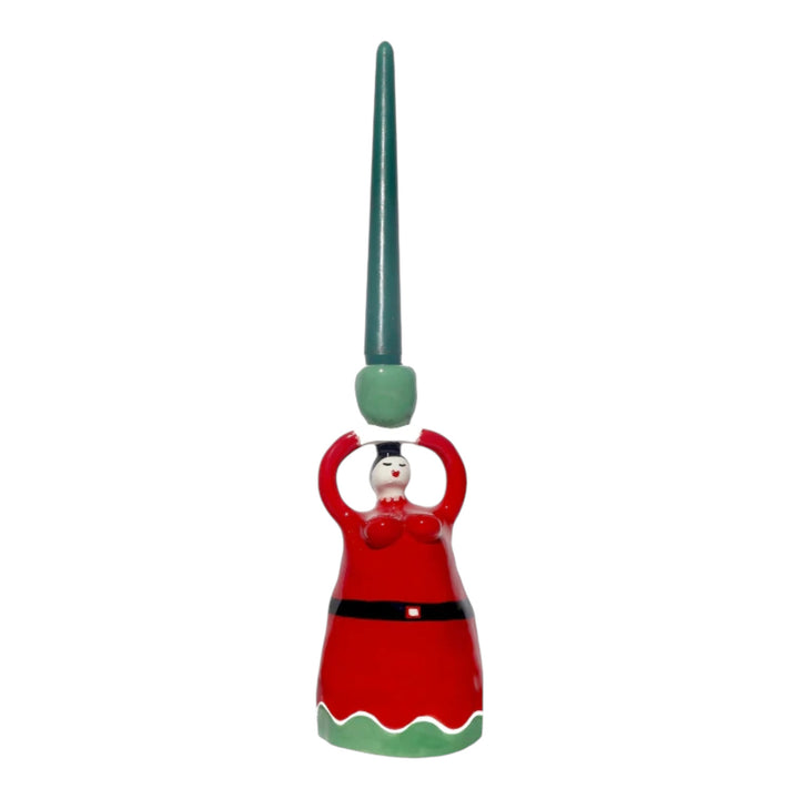 Santa Red Candleholder